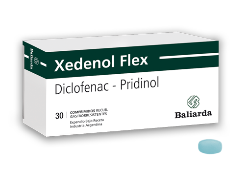 Xedenol Flex_50-4_10.png Xedenol Flex Diclofenac Pridinol aine antiinflamatorio artritis columna Contractura Muscular Diclofenac dolor agudo espalda golpe hombro mano Miorrelajante Pridinol relajante muscular rodilla tobillo trauma Xedenol Flex